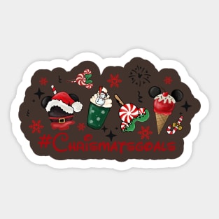 Christmas Goals Disney Characters Holiday Squad Sticker